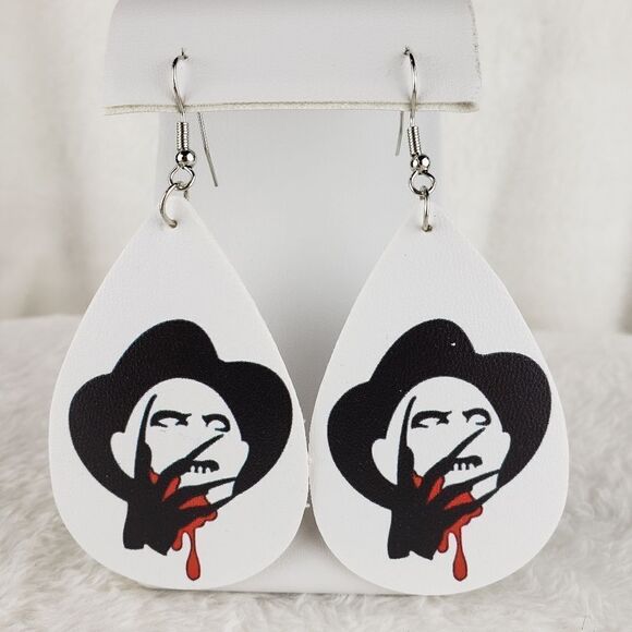 Freddy Krueger Face Earrings - Picture 1 of 3